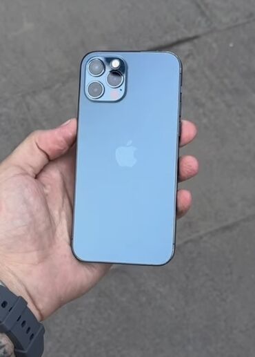 купить копию аирподс макс: IPhone 12 Pro, Колдонулган, 128 ГБ, Sierra Blue, Кабель, 73 %