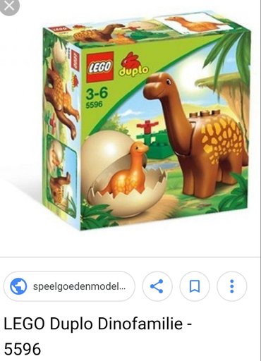 auto igračka: Lego duplo set 5596 .na slici su tri seta i 5596. lego dinosaurus