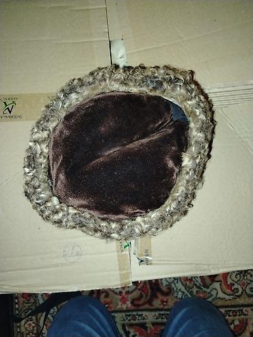 saxta baba maskasi: Qoyun kürkündən papaq - Model: Klassik dairəvi “qaraqul” üslubunda — 2