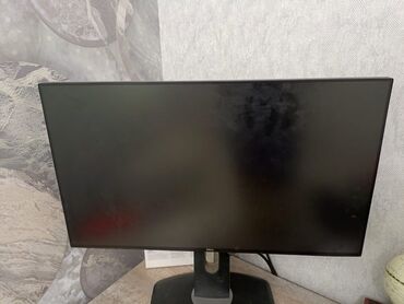 monitor tv: Zövqlü dizaynlı qara rəngli monitor, klaviatura və iki ədəd LEEERFEI