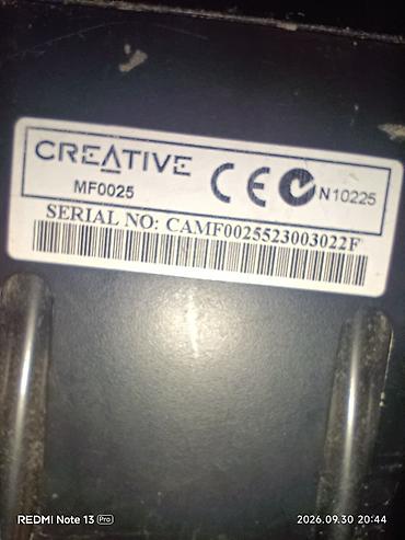 dinamik kalonka: Creative SBB240 masaüstü akustika (2.0) cox az istifade olunub teze — 5