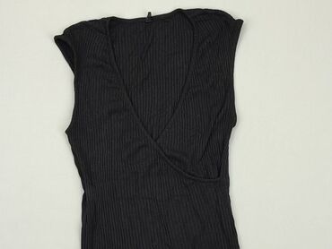 czarne bluzki bez ramiączek: Blouse, M (EU 38), condition - Very good