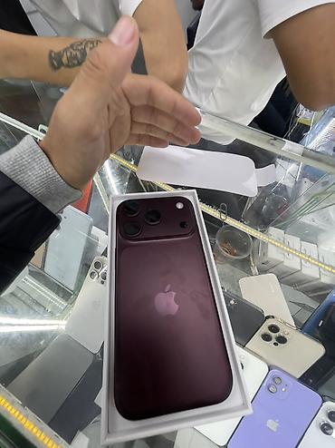 apple 17 pro: IPhone 18 Pro, Новый, 512 ГБ, Бордовый — 1