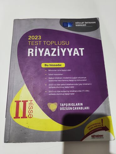 3 cu sinif riyaziyyat testleri yukle: Riyaziyyat Toplu 2-ci hissə 2023