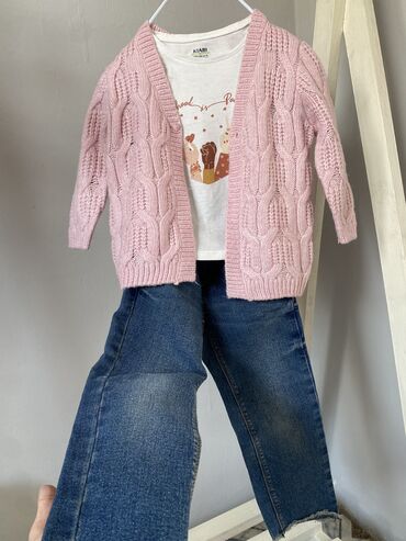 детская одежда фирмы carter s: Шикарный теплый джемпер в нежно розовом цвете. Новое! Можно с платьем