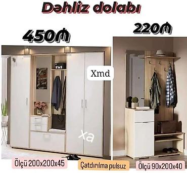şfaner modelleri: Dəhliz dolabı – iki model 1) Böyük model - Ölçü: 200 x 200 x 45 sm - — 1