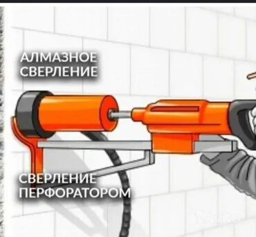 Сверление, бурение: Алмазное бурение Алмазное бурение в Бишкеке Алмазное бурение и
