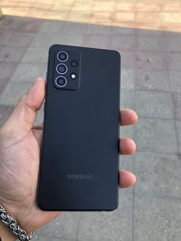 samsung 4570: Samsung Galaxy A52, 4 GB, rəng - Boz, Face ID, Barmaq izi