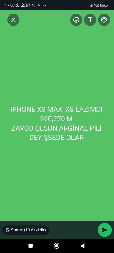 iphone x продажа: IPhone Xs Max, 256 GB, Ağ, Barmaq izi, Face ID