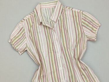 bluzka w paski krótki rękaw: Koszula 10 lat, stan - Bardzo dobry, wzór - W paski, kolor - Kolorowy