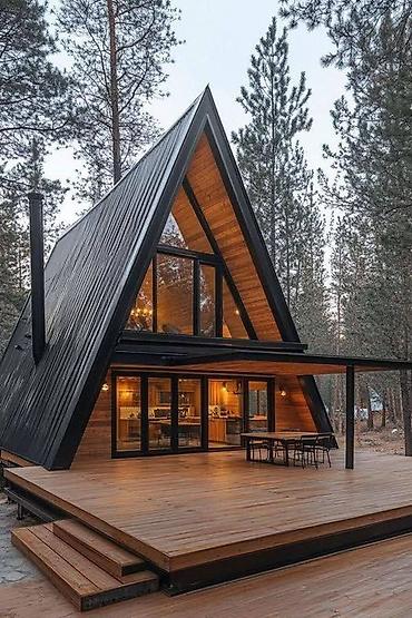 landşaft dizayn: Kv 500 ₼ başlayan qiymətlərlə. A-frame tipli modul evlərin — 7
