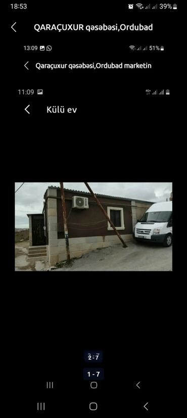 qaracuxurda heyet evleri: 3 otaqlı, 75 kv. m, Orta təmir