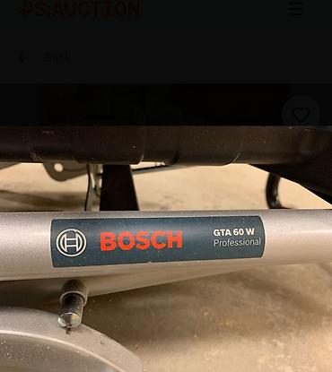 köhnə xalça satışı: Bosch GTS 10 XC Professional stolüstü dairəvi mişar + GTA 60 W — 3