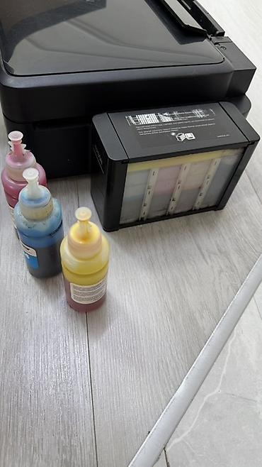 Принтерлер: МФУ Epson L456 с системой непрерывной подачи чернил. Устройство — 8