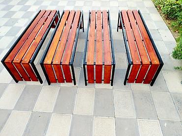 taxt 2 ci el: Məhsul: Açıq məkan üçün dekorativ skamya - Material: Qara rəngli — 4