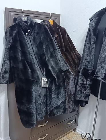 старинный вещи: Шуба, Норка, Длинная модель, Канада, XL, 2XL — 2