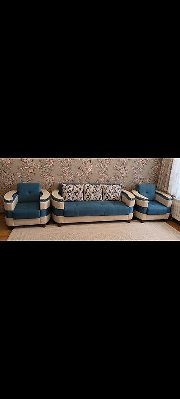 divan hovsan: Divan + 2 kreslo divan açilan ve bazali hec bir problemi yoxdur — 1