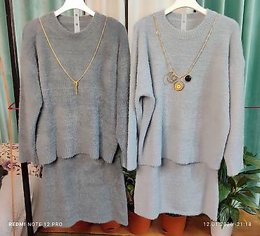 Повседневные платья: Вязаные платья и костюмы - Модели: приталенные вязаные платья на — 3