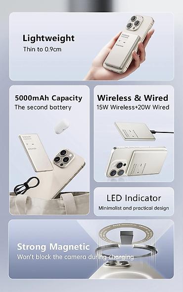 лит енержи: Power Bank Green Lion GL-MAG 5 5000 мАч в титановом корпусе — это — 2