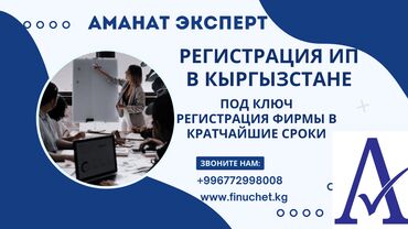 Юридические услуги: Регистрация ИП в Кыргызстане. Наша команда квалифицированных