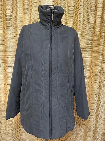 Демисезонные куртки: Женская демисезонная стеганая куртка-парка, темно-серая/графит. - — 4