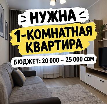 Ищем в аренду 1-комнатную квартиру. Требования: - Бюджет: 20 000–25