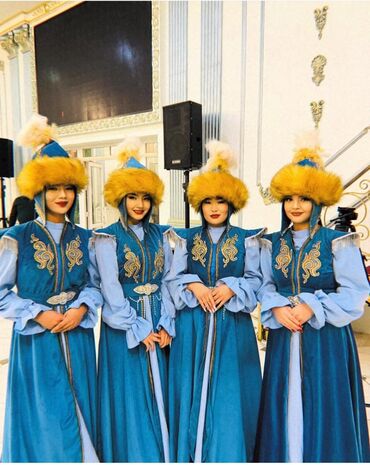 мама и дочка платья на годик: Танцевальное платье, Стандарт, 42 (S), цвет - Синий