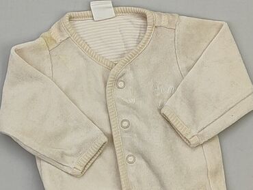 beżowa bluzka: Sweatshirt, H&M, Newborn baby, condition - Good