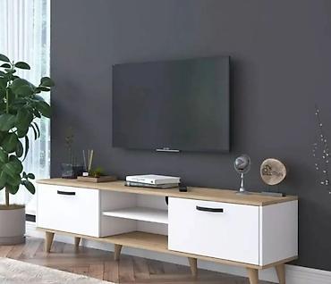 stend qiymeti: Yeni, Düz TV altlığı, Polkasız, Laminat, Türkiyə — 7