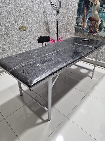 sit ortuyu: Masaj/estetik yatağı - Ölçü: təxmini 180–190 sm uzunluq, 60–70 sm en — 1