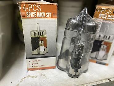 солонки: Набор для специй 4-Pcs Spice Rack Set. Комплект включает 4 предмета — 2