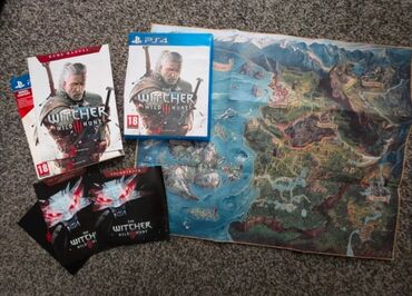 PS4 (Sony Playstation 4): Witcher 3 Wild Hunt Premium Eiditon PS4 + Map + Cover + Manual #ps4