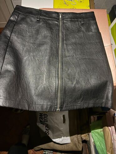 qadın şubaları: Mini Ətək, Zara, Dəri, S (EU 36)