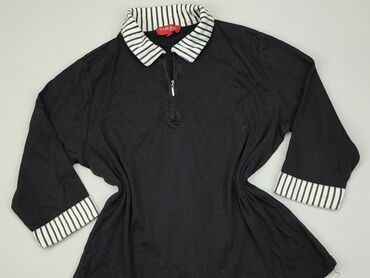 czarne bluzki z koronką plus size: Bluzka Damska, XL, stan - Dobry