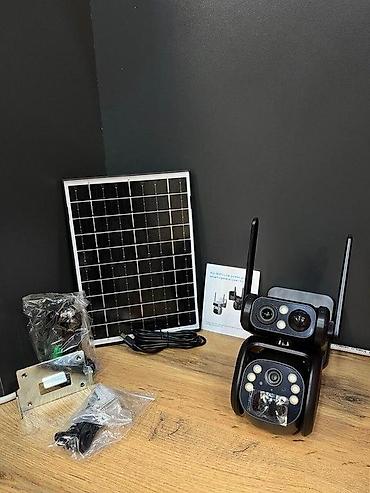 Simsiz 2 lens 4G sim kartlı kamera günəş 🌞📡🔋 Günəş Panelli 4G Kamera
