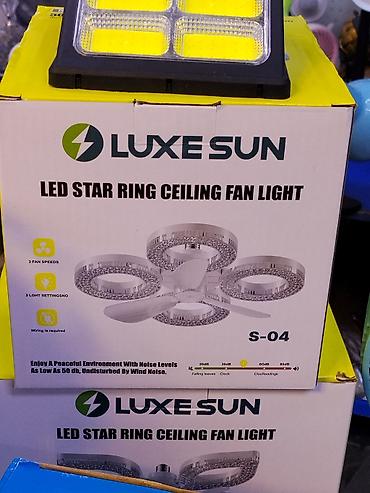 LUXE SUN S-04 — потолочный светильник-вентилятор LED Star Ring