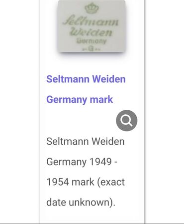 Ostali antikviteti: Tanjiri 1949-1954g.Seltnann Weiden Nemacka. Desertni bez — 3