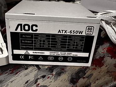 80: Блок питания AOC ATX-650W (80 Plus, 230V EU) - Форм‑фактор: ATX - — 4