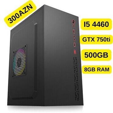 Masaüstü kompüterlər və iş stansiyaları: Gaming PC i5 4460 Gtx 750 ti Gigabyte H97 Plata 8GB Ram 500GB Hdd