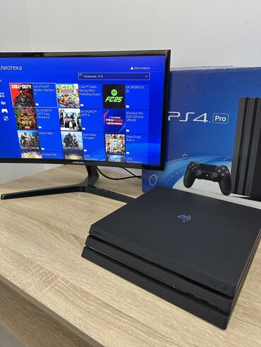 playstation 4 про: Продаю прошитую Sony PlayStation 4 про, 1000 Гб, 1 ревизия