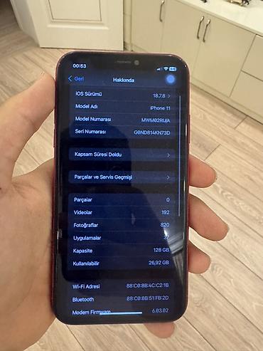 xiaomi civi 1: IPhone 11, 128 GB, Qırmızı, Simsiz şarj — 6