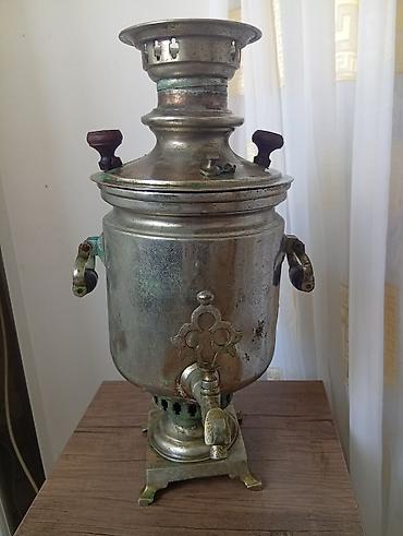 samovar 10 litr: 2 Litr Antik samovar korpusu – Rusiya imperiyası dövrünə aid nişanlı — 6