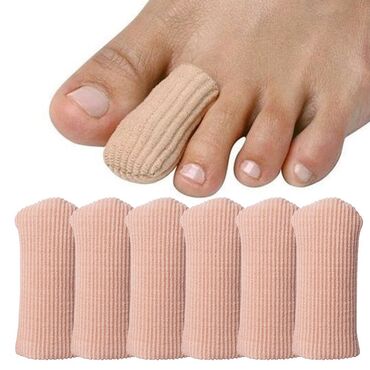 Бандажи, корсеты, корректоры: Силиконовый носок для пальца унисекс, универсальная, поглощающая