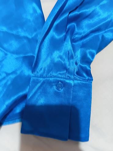 35: PRIMARK košulja – satenski sjaj, tirkizno/plava - Brend: Primark - — 5