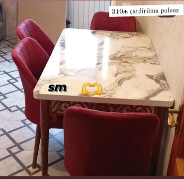 столы для кухни: Masa ve oturacaq