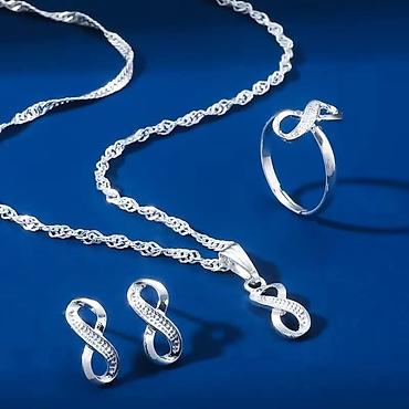 Setovi nakita: Elegantan ženski komplet nakita “Beskonačnost” / Infinity (ogrlica — 4