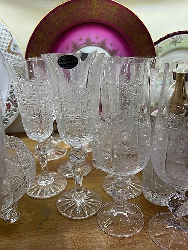 set qablari: Qədəhlər, rəng - Ağ, Xrustal, 6 ədədli dəst, 200 ml, Çexiya — 5