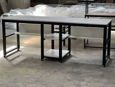 Masalar: Kompüter masası, Yeni, Açılmayan, Metal, Dördbucaq masa — 9