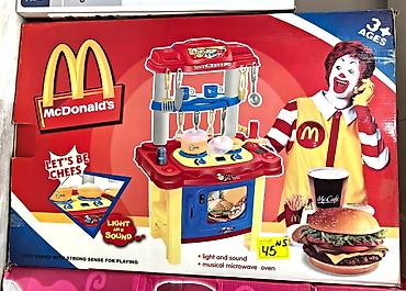 🍔 McDonald’s Temalı İşıqlı və Səsli Oyuncaq Mətbəx Dəsti Uşaqlar üçün