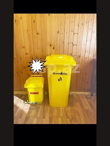 Tullantı qabları: Sarı rəngdə Goodbin markalı tullantı qutuları Böyuk- 50 azn kiçik - 20 — 1